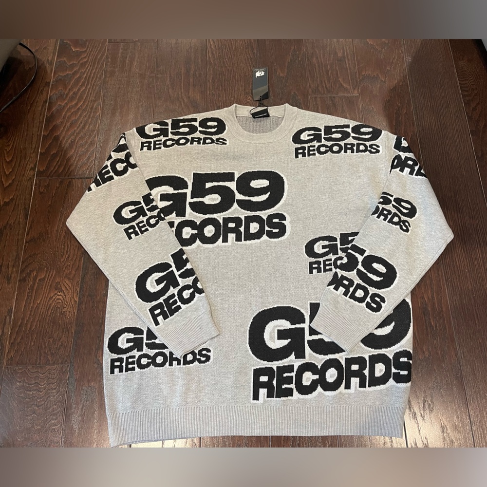 Grey Five Nine Records G59 Suicide Boys GreyGods Knit Sweater Size Large NEW